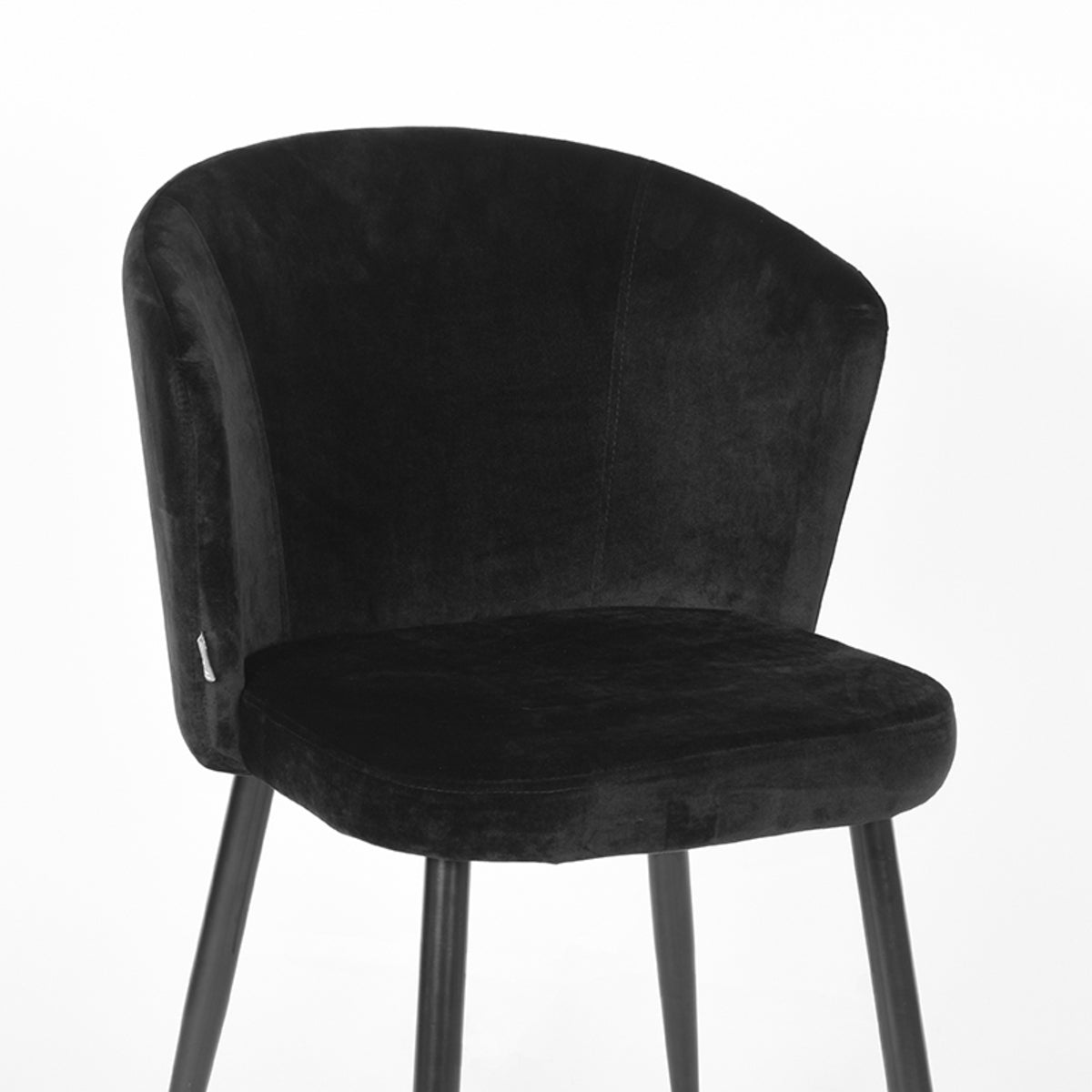 LABEL51 Eetkamerstoel Wave – Zachte Fluwelen Bekleding & Tijdloze Uitstraling